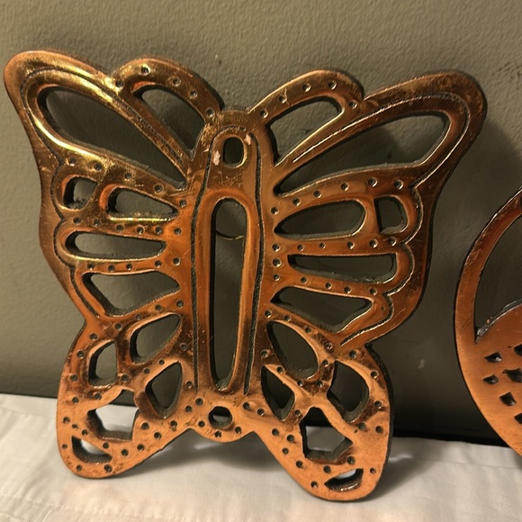 Vintage Old Dutch Design 1983 Butterfly and duck 🦆 Wall Decor